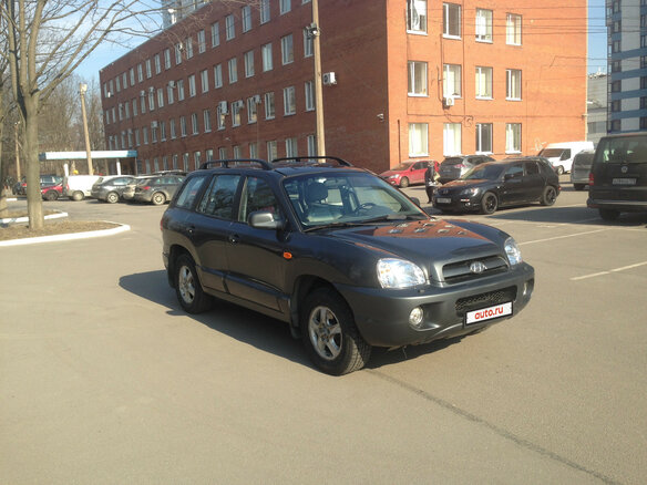 2008 Hyundai Santa Fe, серый - вид 4