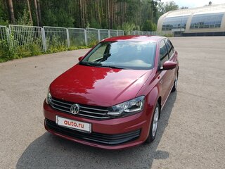 2019 Volkswagen Polo V Рестайлинг, пурпурный, 1300000 рублей, вид 1