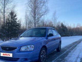 2007 Hyundai Accent ТагАЗ II, фиолетовый, 560000 рублей, вид 1
