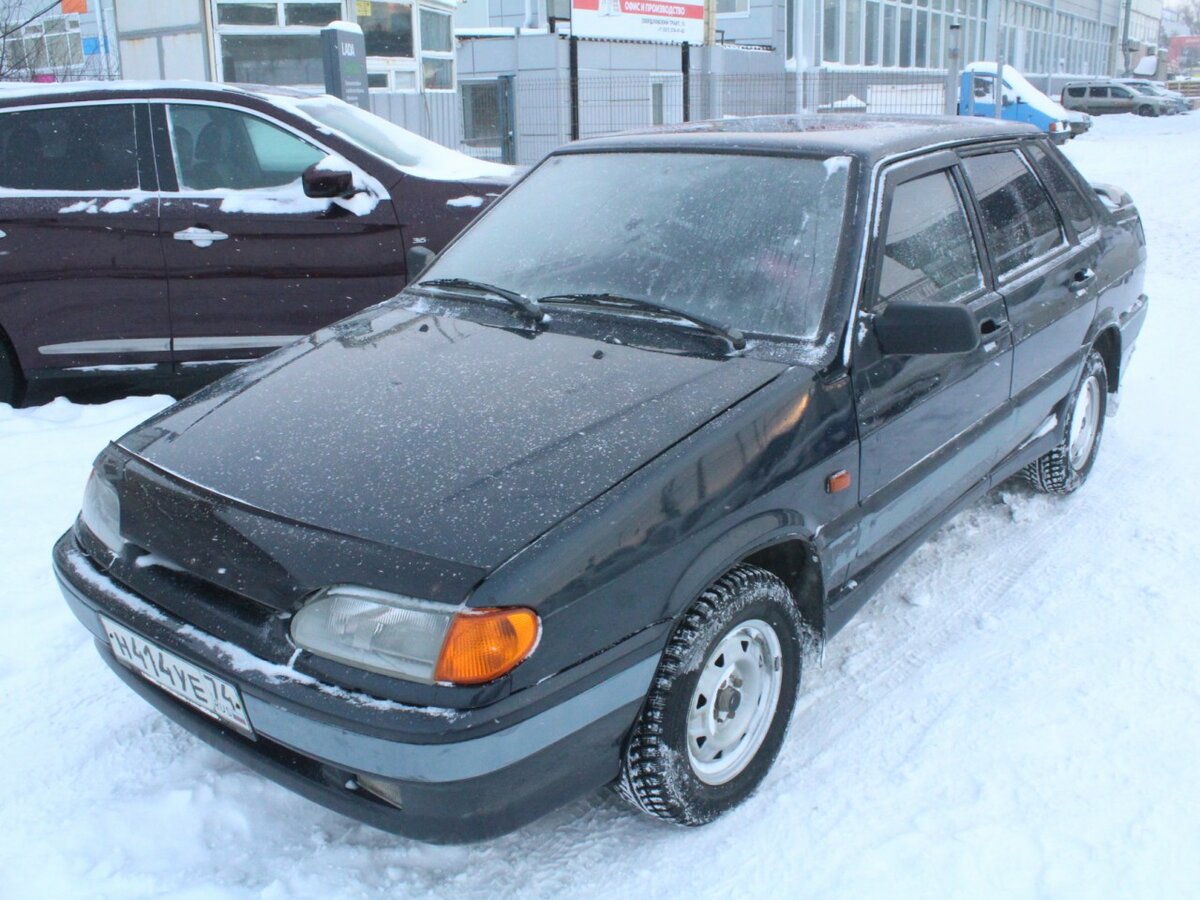 ВАЗ 2115 серо сине зеленая