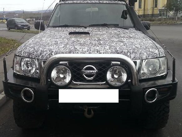 2007 Nissan Patrol V (Y61) Рестайлинг, чёрный - вид 4