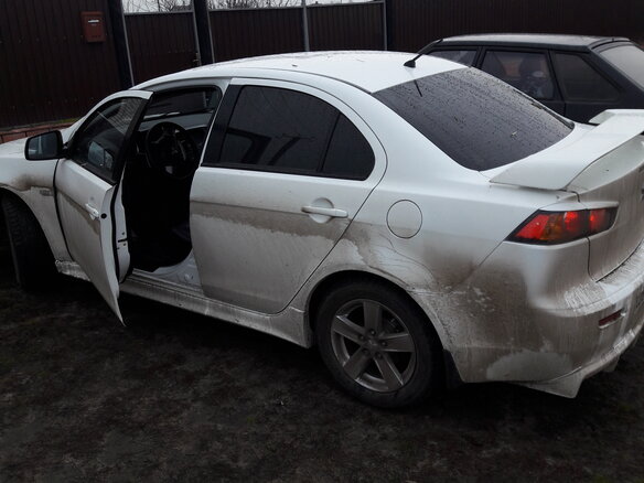 2008 Mitsubishi Lancer X, белый, 1180000 рублей - вид 6