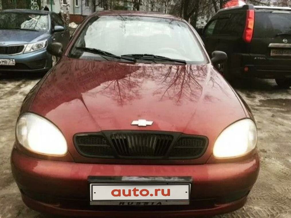 Шевроле ланос красный
