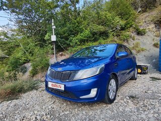 2012 Kia Rio 4-speed III, синий, 480000 рублей, вид 1