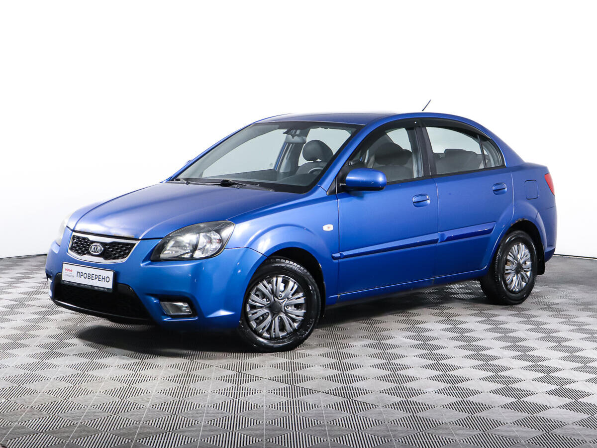 Киа рио 2010 фото Купить б/у Kia Rio II Рестайлинг 1.4 AT (95 л.с.) бензин автомат в Москве: синий