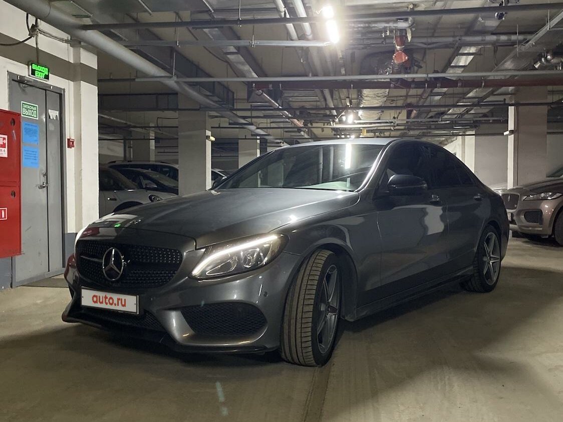 Mercedes Benz c class w205 серый