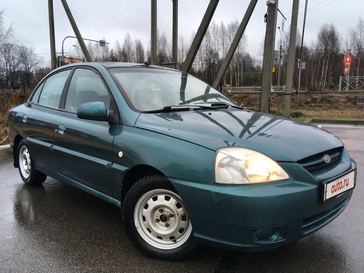 Kia Rio 2005 зеленая