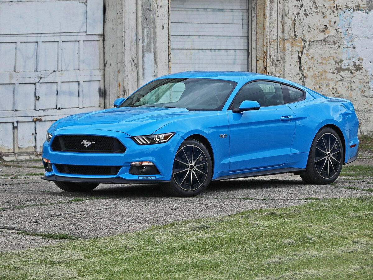 Ford Mustang gt 2015 синий
