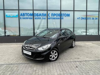 2013 Hyundai Solaris I, чёрный, 799000 рублей, вид 1