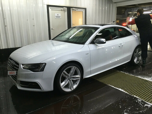2013 Audi S5 I (8T) Рестайлинг, белый - вид 4