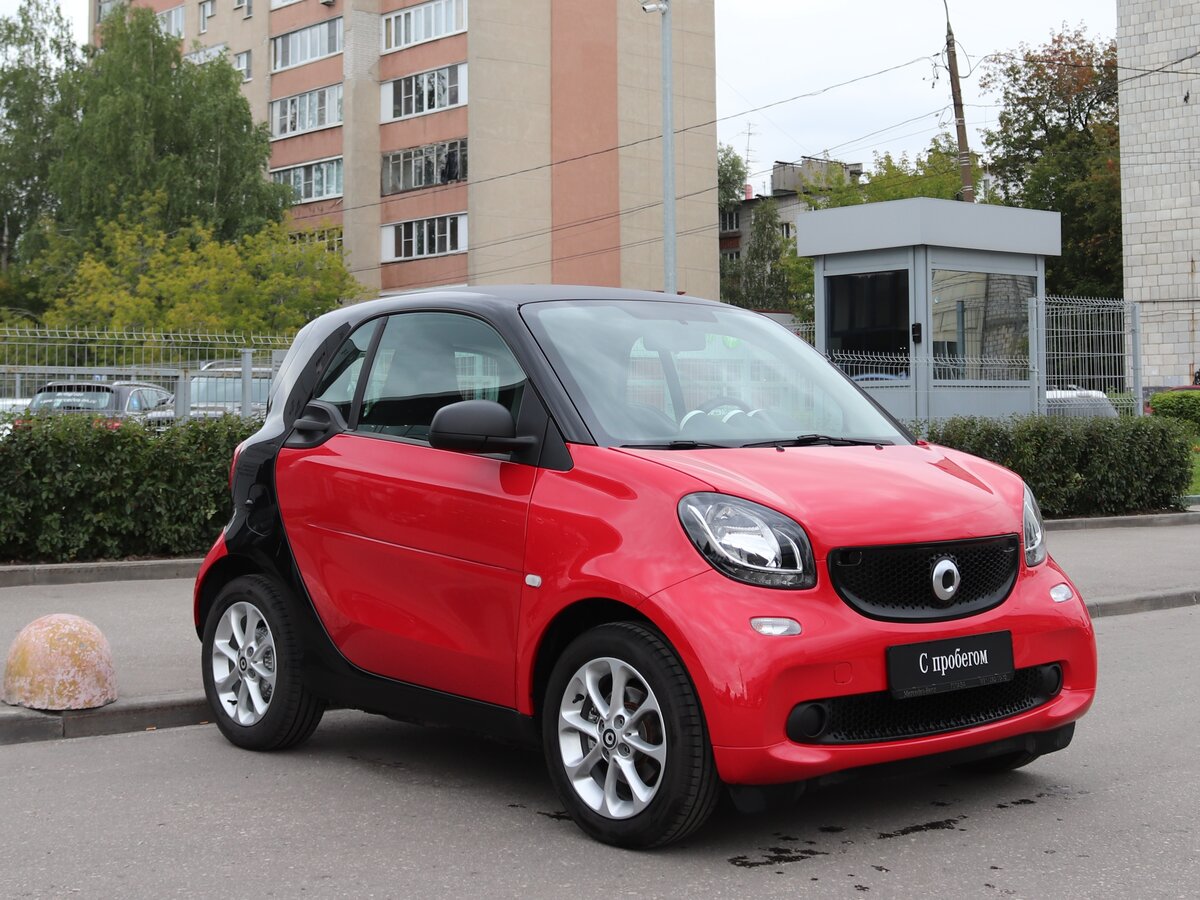 Smart Fortwo 2008 чёрно крастный