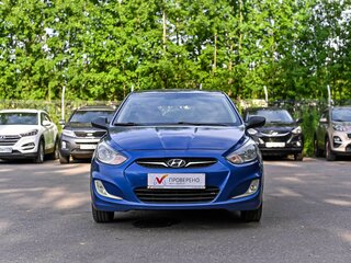 2011 Hyundai Solaris I, синий, 480000 рублей, вид 3