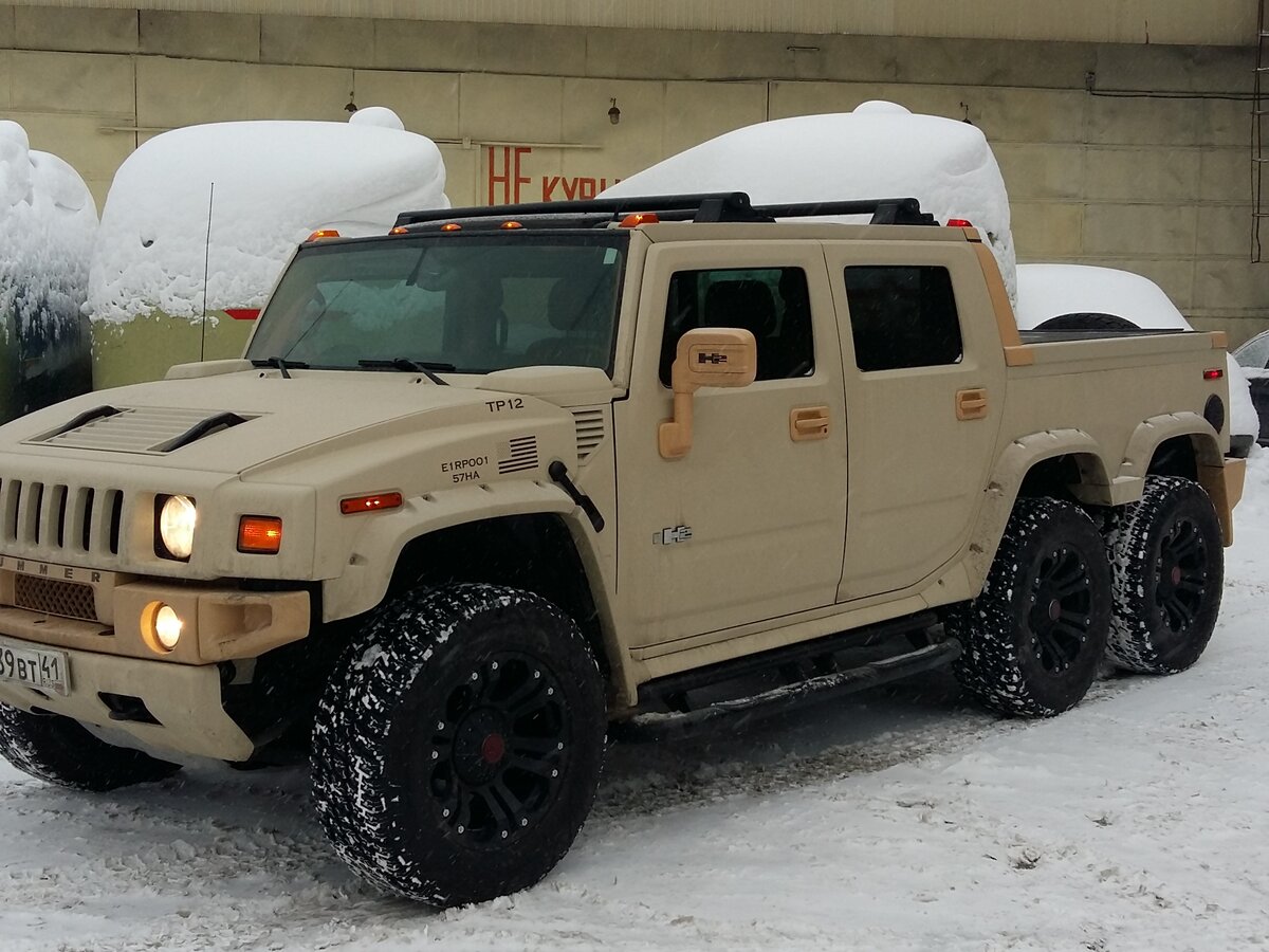 Hummer h2 шестиколесный
