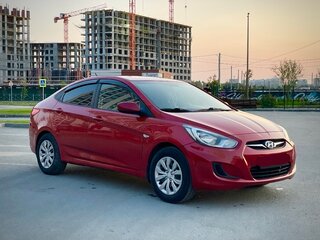 2011 Hyundai Solaris I, красный, 640000 рублей, вид 1