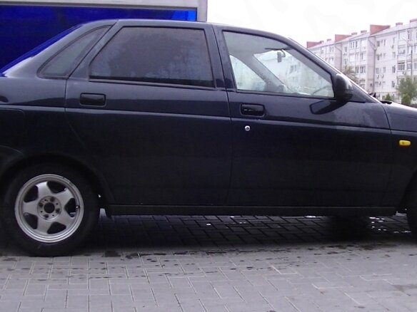 2007 Lada (ВАЗ) Priora I, чёрный - вид 3