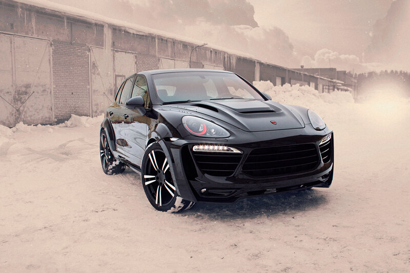 Porsche Cayenne 958 в обвесе TECHART