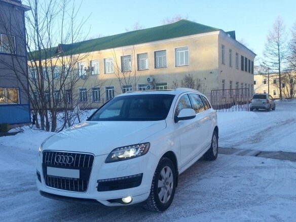 2012 Audi Q7 I (4L) Рестайлинг, белый - вид 2