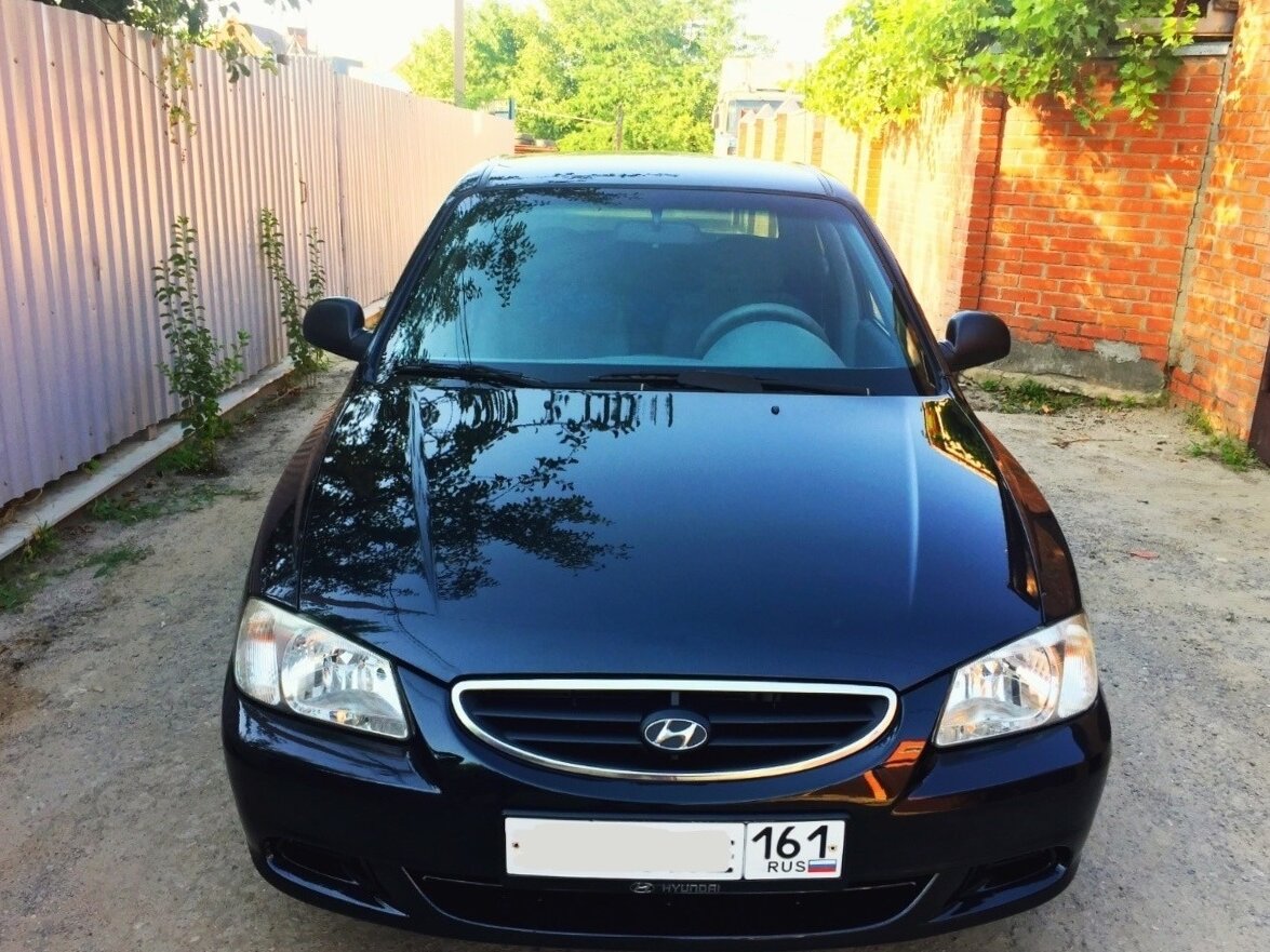 Картинки хендай акцент черный