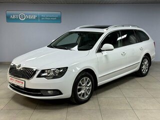 2014 Skoda Superb II Рестайлинг, белый, 1250000 рублей, вид 1