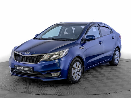 2016 Kia Rio III Рестайлинг, синий, 1150000 рублей, вид 1