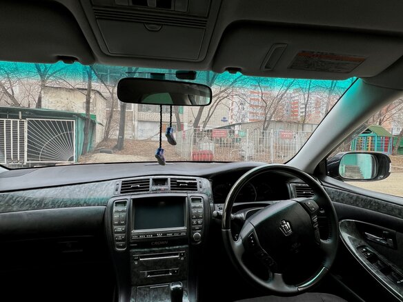 2004 Toyota Crown XII (S180), синий, 1350000 рублей - вид 9