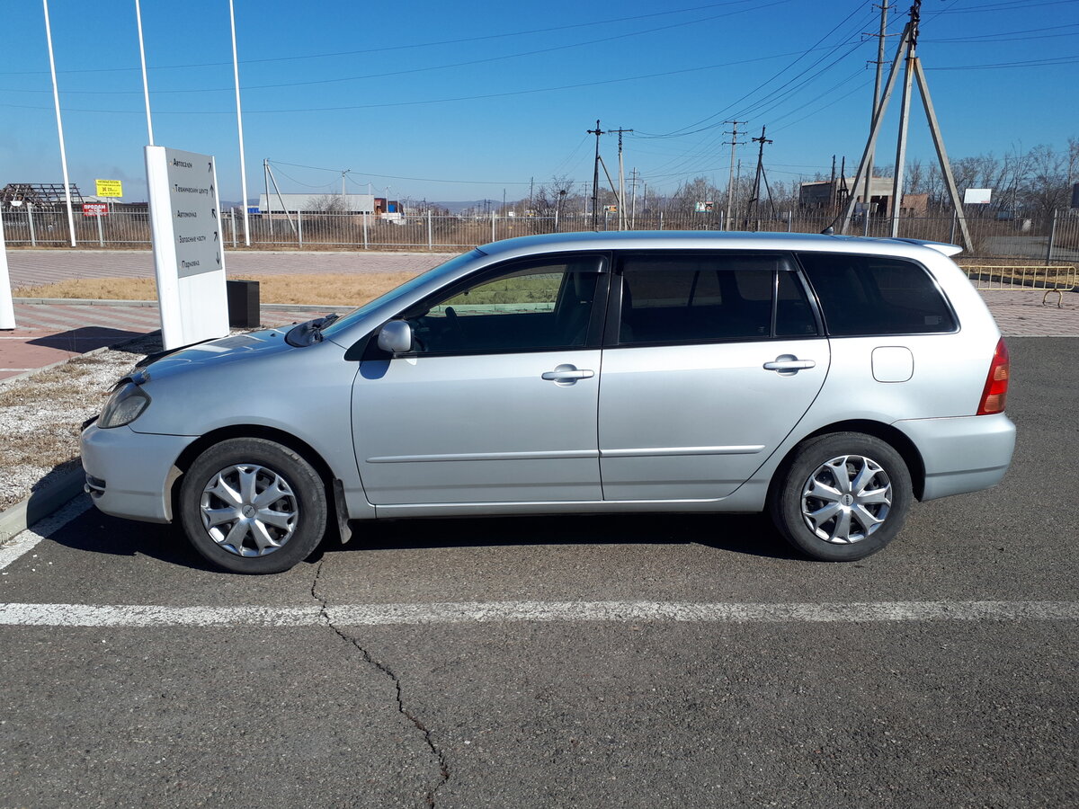 Toyota Corolla Fielder 2003 серебристый