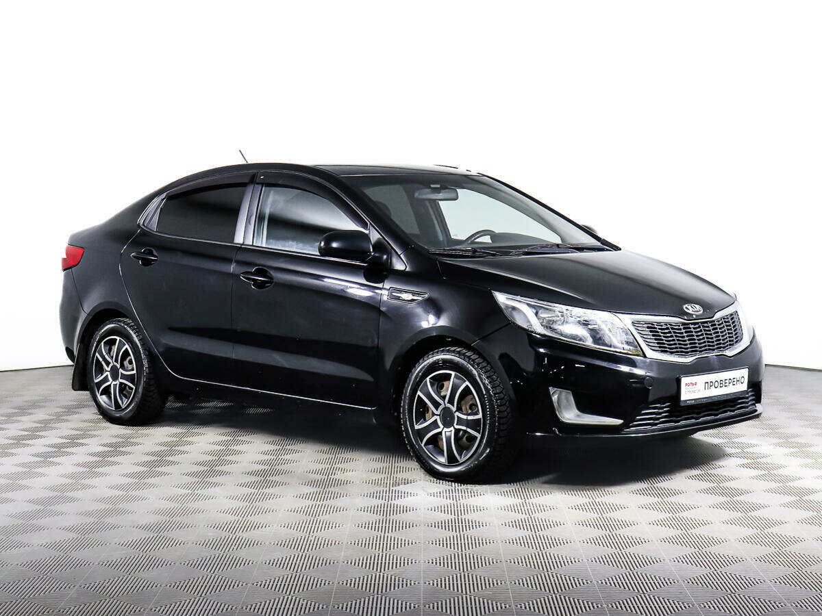 Киа рио 3 черная фото Купить б/у Kia Rio III 1.4 AT (107 л.с.) бензин автомат в Москве: чёрный Киа Рио