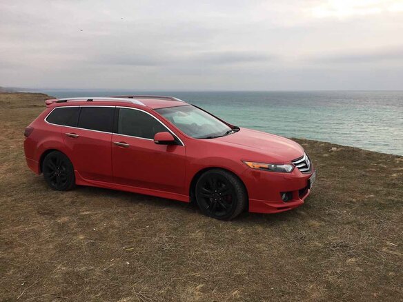 2008 Honda Accord VIII, красный - вид 4