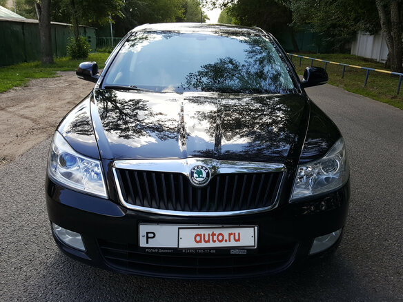 2011 Skoda Octavia II (A5) Рестайлинг, чёрный - вид 1