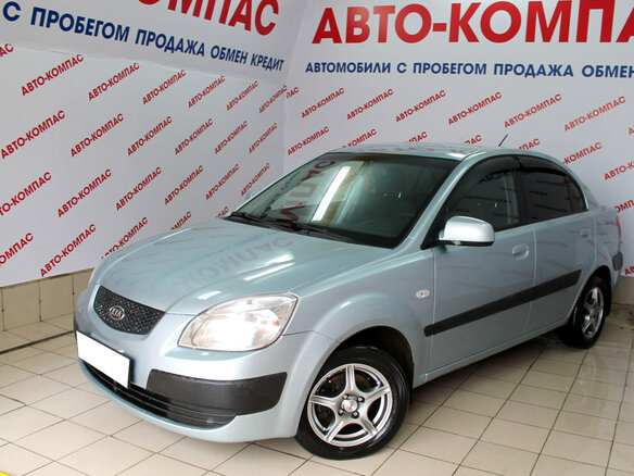 2008 Kia Rio II, голубой - вид 1