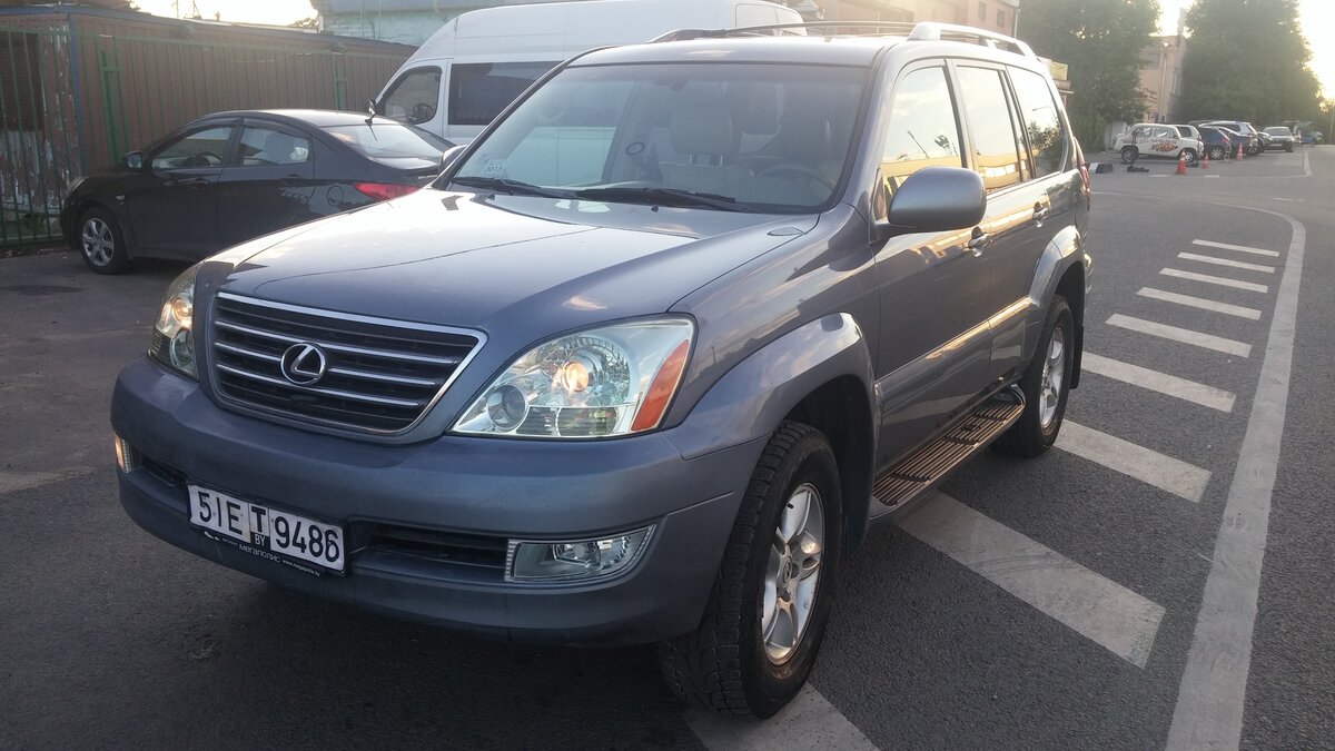 Лексус gx470 серый