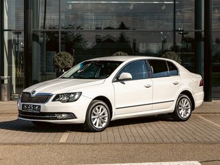 2014 Skoda Superb DSG II Рестайлинг, белый, 1055000 рублей, вид 1