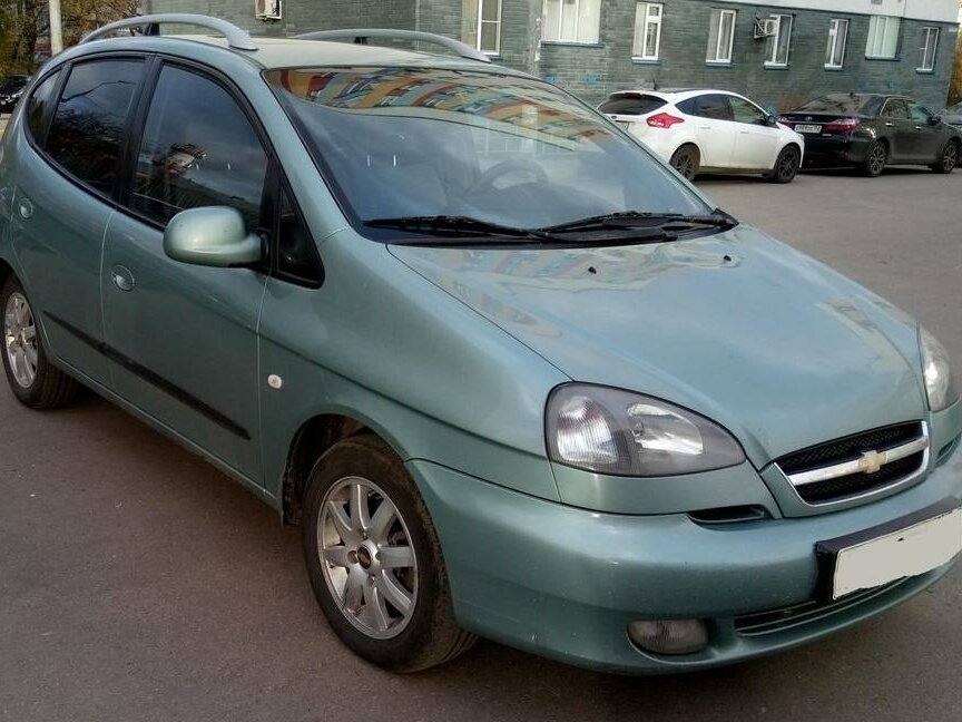 Шевроле Реззо 2008 голубой
