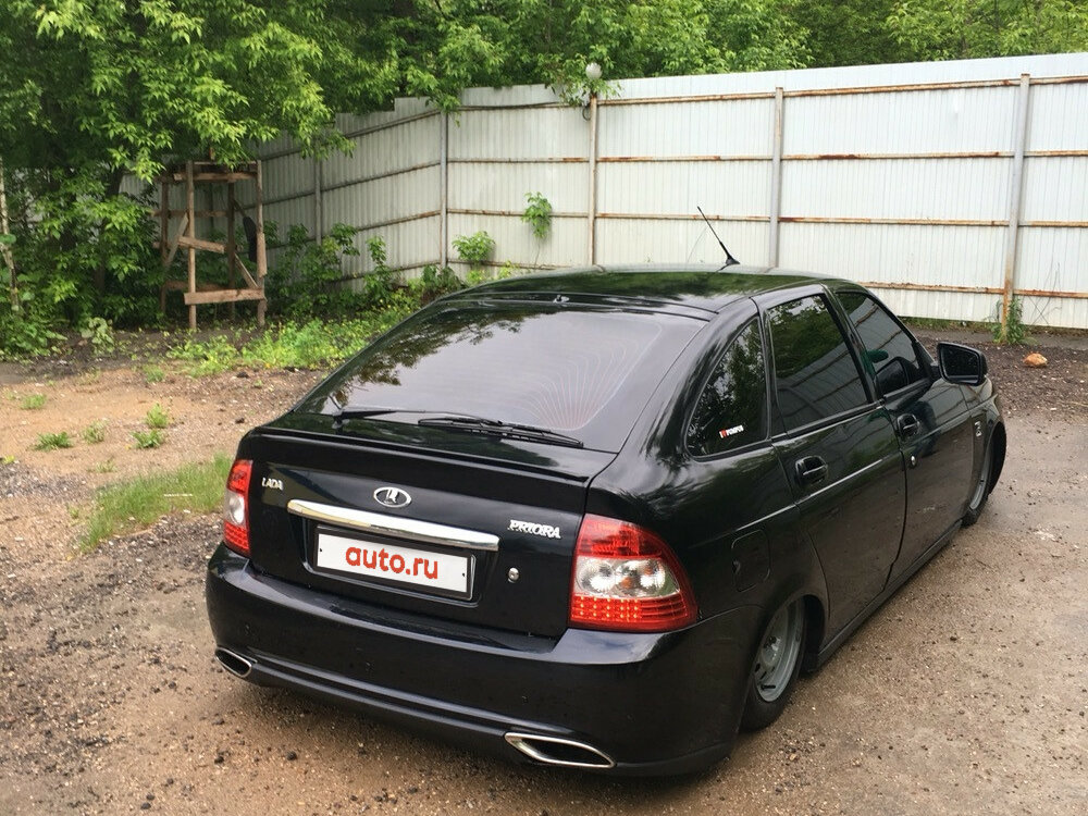Приора хэтчбек черная аквариум