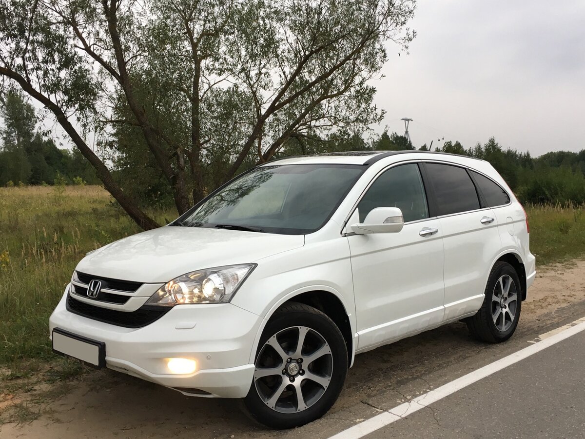 Как выглядит белая хонда Купить б/у Honda CR-V IV 2.0 AT (150 л.с.) бензин автомат в Чайковском: белый Хо