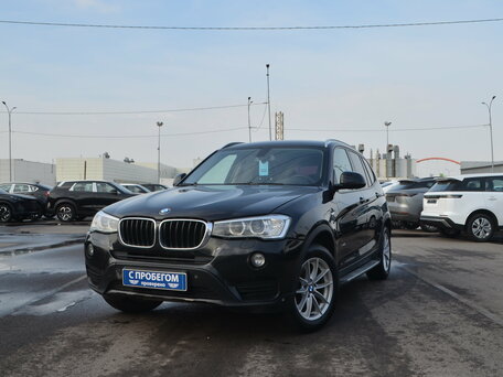 2015 BMW X3 20i xDrive II (F25) Рестайлинг, чёрный, 1500000 рублей, вид 1