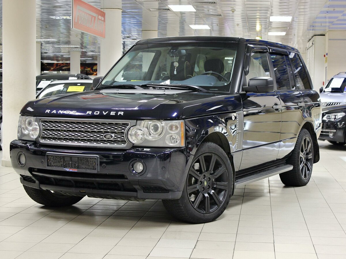 Джип range Rover черный