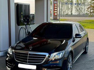 2019 Mercedes-Benz S-Класс 560 Long VI (W222, C217) Рестайлинг, чёрный, 7000000 рублей, вид 1