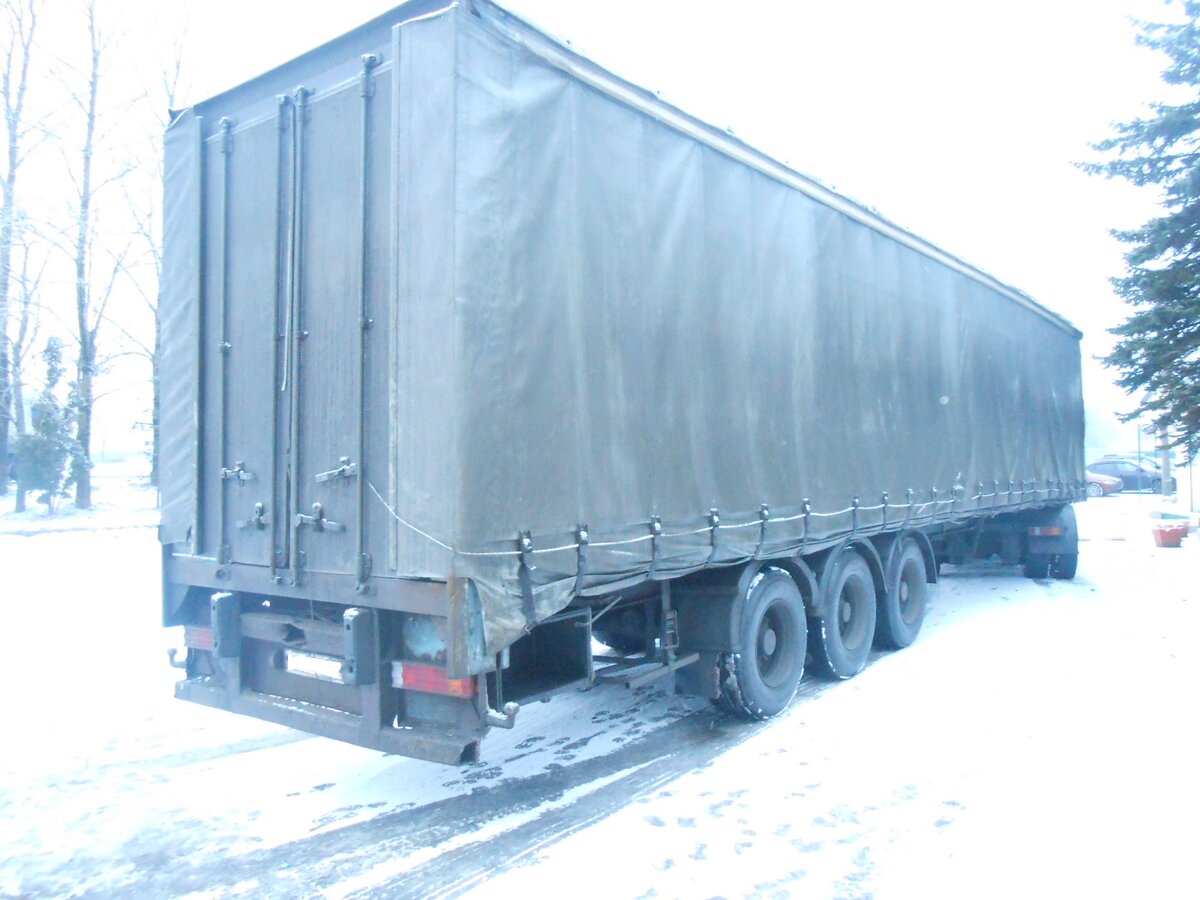 Подержанный Bendron Titan Trailers Titan Series, серый полуприцеп шторный 1...