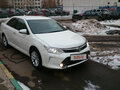 2014 Toyota Camry VII (XV50) Рестайлинг, белый - вид 2