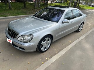 2003 Mercedes-Benz S-Класс 350 Long IV (W220) Рестайлинг, серебристый, 1350000 рублей, вид 1