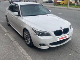 2008 BMW 5 серии 525i V (E60/E61) Рестайлинг, белый, 800000 рублей, вид 1