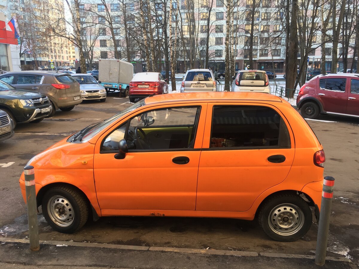 Дэу матиз оранжевый