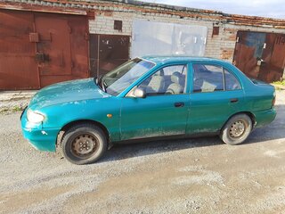 1995 Hyundai Accent I, зелёный, 100000 рублей, вид 1