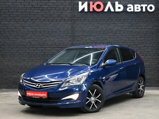 2014 Hyundai Solaris I Рестайлинг, синий, 750000 рублей, вид 1