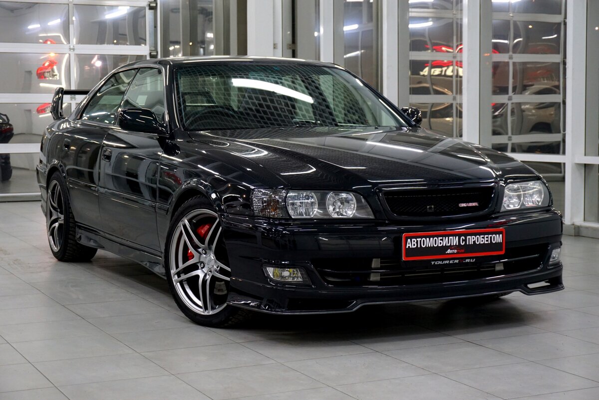 1999 Toyota Chaser VI (X100) Рестайлинг, чёрный - вид 2.