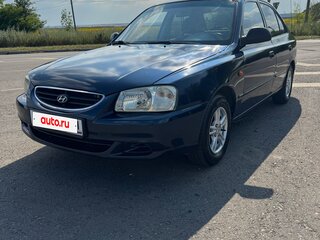 2007 Hyundai Accent ТагАЗ II, синий, 480000 рублей, вид 1