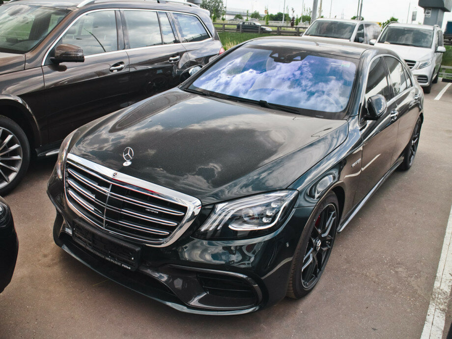 Mercedes w222 чёрный матовый
