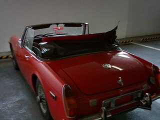 1971 MG Midget, пурпурный, 3000000 рублей, вид 3