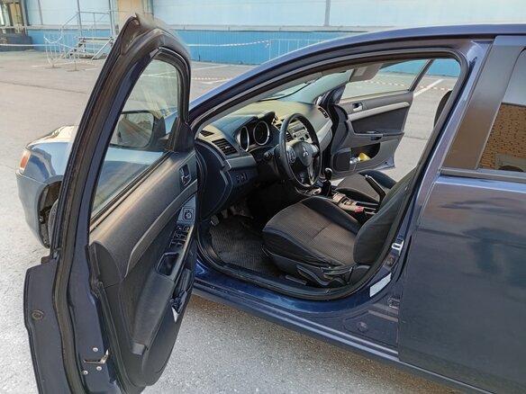 2008 Mitsubishi Lancer X, синий, 595000 рублей - вид 8